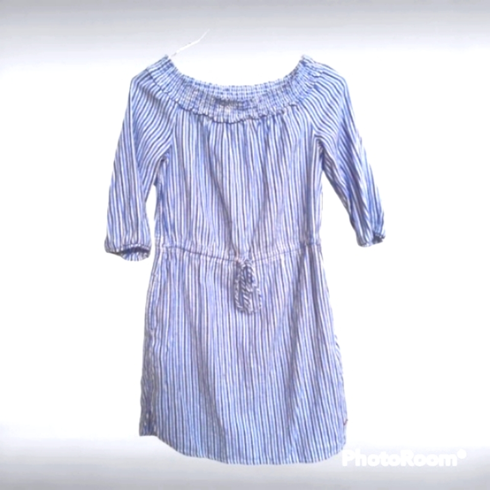 Tommy Hilfiger Blue Stripe Dress with Pockets Size Small
